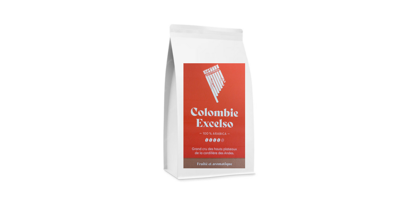 Café Colombie GRAIN (Fruité et aromatique)