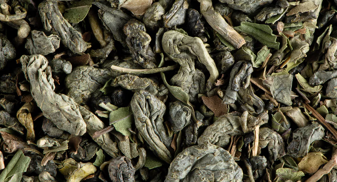 Thé vert à la menthe aromatisé