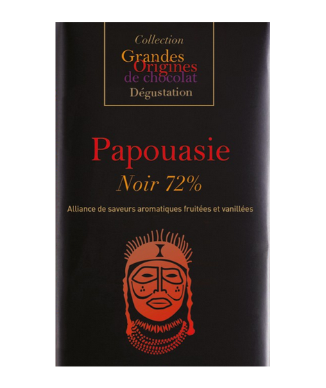 Tablette Papouasie noir 72%