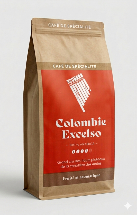 Café Colombie GRAIN (Fruité et aromatique)