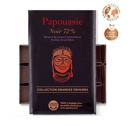 Tablette Papouasie noir 72%